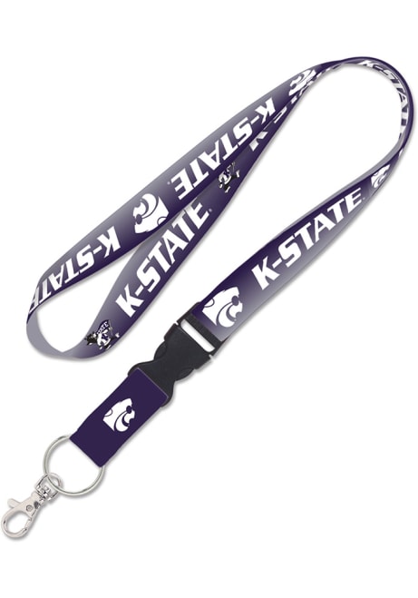 Purple  K-State Wildcats Faded Lanyard