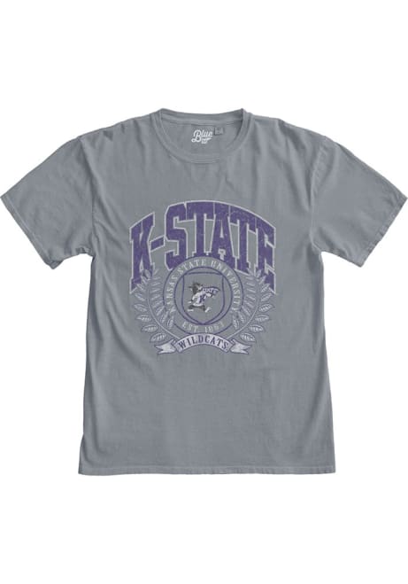 Grey K-State Wildcats You Know It Short Sleeve Fashion T Shirt