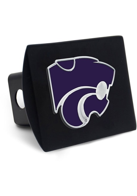 K-State Wildcats Purple  Black Metal Hitch Cover
