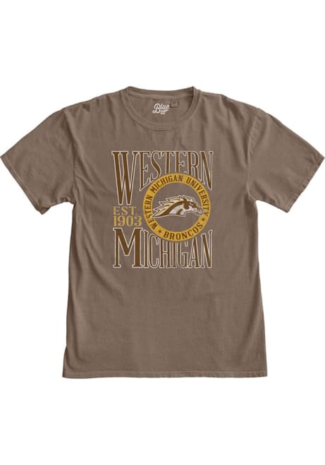 Brown Western Michigan Broncos First Dibs Short Sleeve Fashion T Shirt