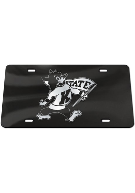 K-State Wildcats Black  Willie License Plate
