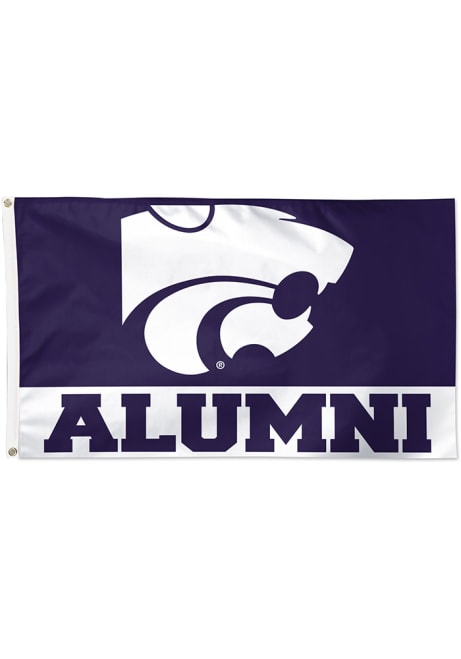 Purple K-State Wildcats Alumni 3x5 Silk Screen Grommet Flag