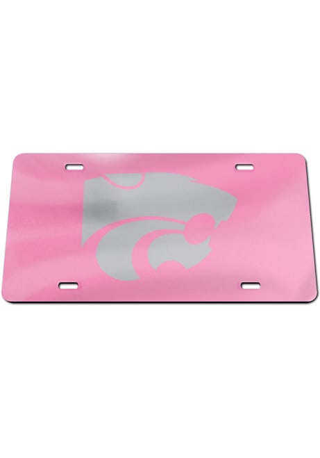 K-State Wildcats Pink  Pink License Plate