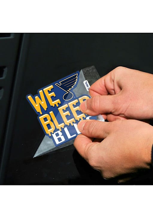 St Louis Blues 4x4 Slogan Auto Decal - Blue