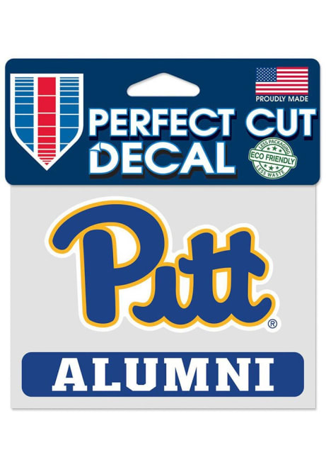 Pitt Panthers Blue  4x5 Alumni Decal