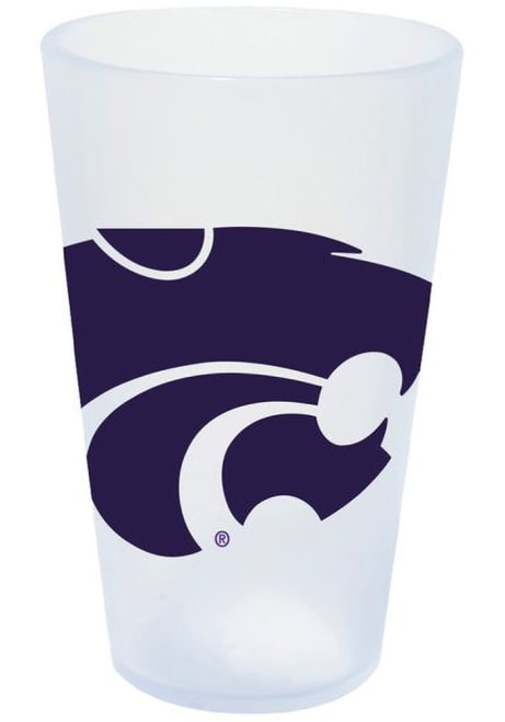 White K-State Wildcats Silicone Icicle Pint Glass