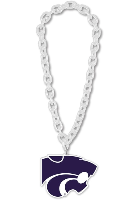 Purple K-State Wildcats Big Chain Spirit Necklace