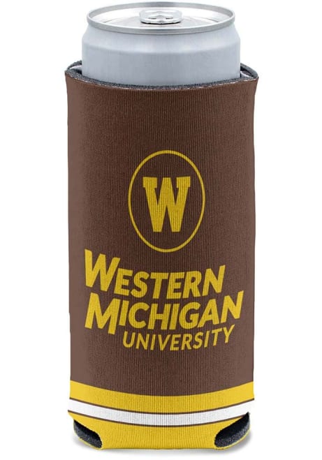 Brown Western Michigan Broncos 12 oz Slim Coolie