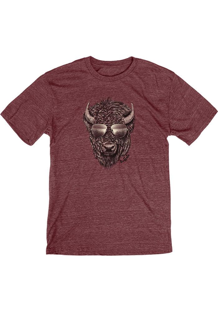 Blue 84 Buffalo Red Sunglasses Buffalo Short Sleeve Fashion T