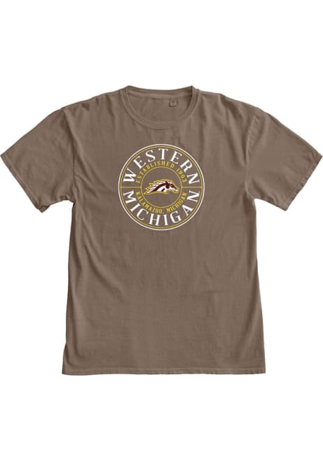 Brown Western Michigan Broncos Act Natural Short Sleeve Fashion T Shirt