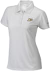 Main image for Womens Purdue Boilermakers White Columbia Heat Seal Birdie Short Sleeve Polo Shirt