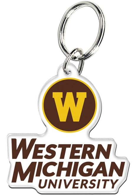 Brown Western Michigan Broncos Premium Acrylic Keychain