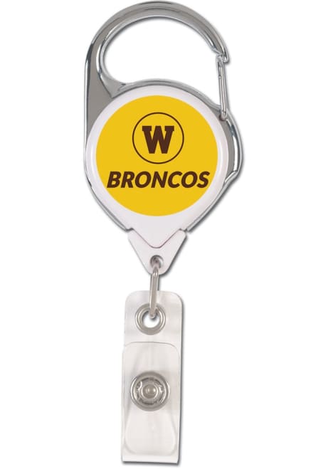 Brown Western Michigan Broncos Retractable 2-Sided Badge Holder