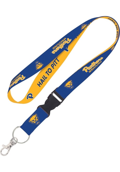 Blue  Pitt Panthers Wrestling Lanyard