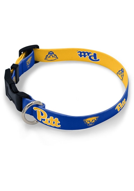 Blue Pitt Panthers Logo Pet Collar