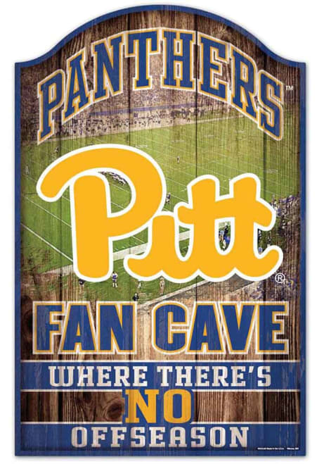 Blue Pitt Panthers 11x17 Fan Cav Sign