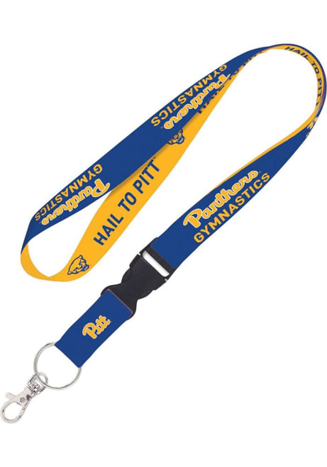 Blue  Pitt Panthers Gymnastics Lanyard