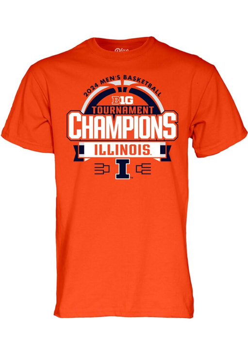 Illinois Fighting Illini ORANGE 2024 Big 10 Tournament Champ Locker ...