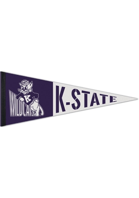 Purple K-State Wildcats Premium Vault Pennant