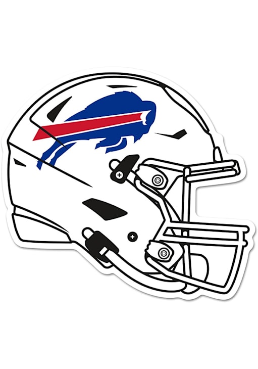 Buffalo Bills White Wooden Alternate Helmet Sign 57122988