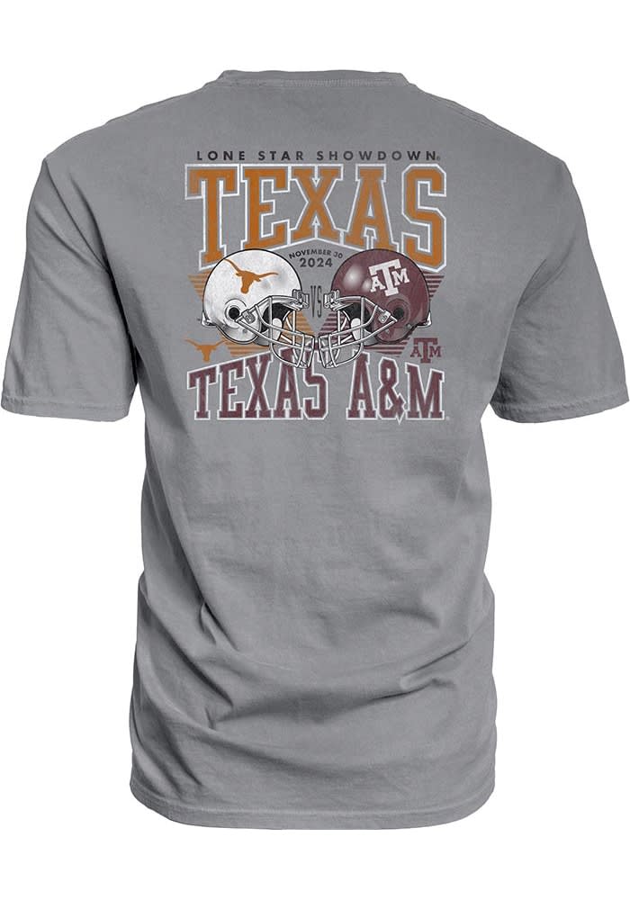 Blue 84 Texas A&M Aggies GREY 2024 Lone Star Showdown Short Sleeve
