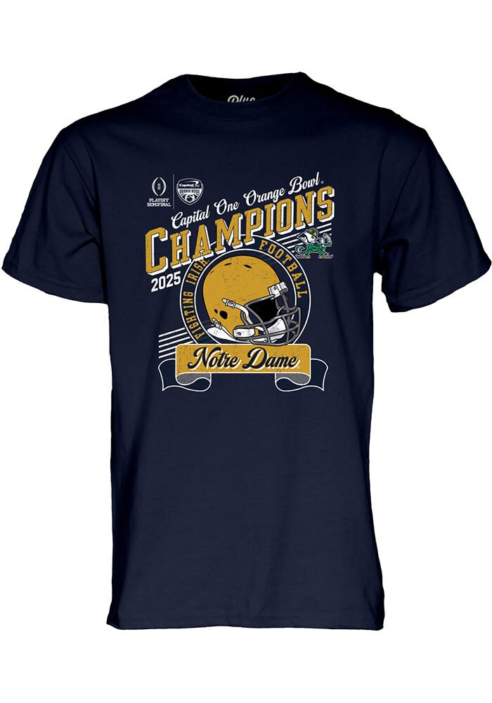 Blue 84 Notre Dame Fighting Irish NAVY Football 2025 Orange Bowl