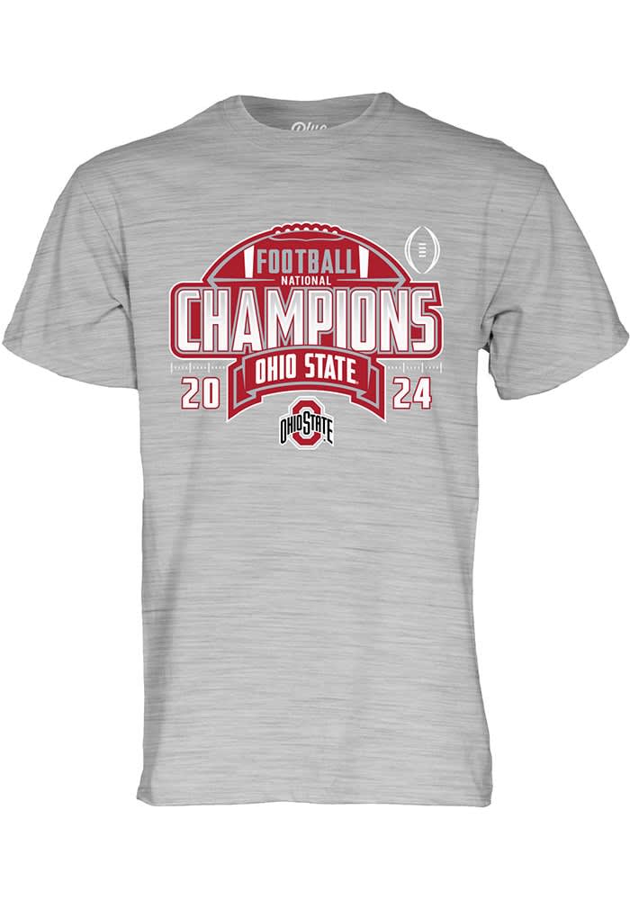 Blue 84 GREY Ohio State Buckeyes 2024 Football National Champions