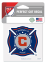 Chicago Fire Team Logo Auto Decal - Blue