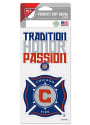 Chicago Fire 2 Pack Perfect Cut Auto Decal - Blue