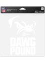 Cleveland Browns Dawg Pound Auto Decal - White