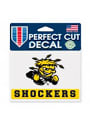 Wichita State Shockers Team Name Perfect Cut Auto Decal - Yellow