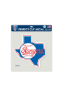 Texas Rangers 8x8 Coop Auto Decal - Blue
