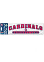 St Louis Cardinals Arched Auto Decal - Red