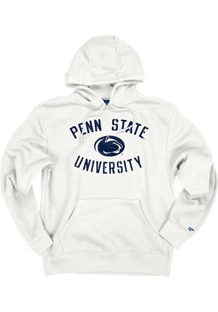 Mens WHITE Penn State Nittany Lions Arch Logo Hoodie