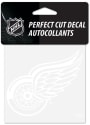 Detroit Red Wings Perfect Cut Auto Decal - White