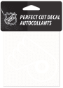 Philadelphia Flyers Perfect Cut Auto Decal - White