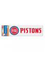 Detroit Pistons Perfect Cut Auto Decal - Red