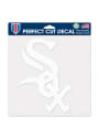 Chicago White Sox 8x8 inch Auto Decal - White