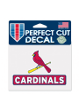 St Louis Cardinals 4.5X5.75 Auto Decal - Red