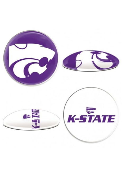 Purple  K-State Wildcats Sports Dots Magnet