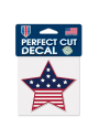Team USA Patriotic 4x4 Star Perfect Cut Auto Decal - Blue