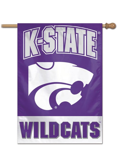 Purple K-State Wildcats 28x40 inch Wordmark Banner