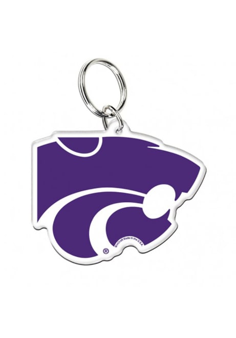 Purple K-State Wildcats Premium Keychain