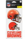 Cleveland Browns 4x4 inch 2 Pack Perfect Cut Auto Decal - Orange