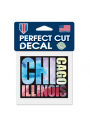 Chicago 4x4 inch Paint Graphic Auto Decal - Blue