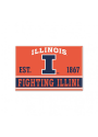 Illinois Fighting Illini 2.5 x 3.5 Metal Magnet
