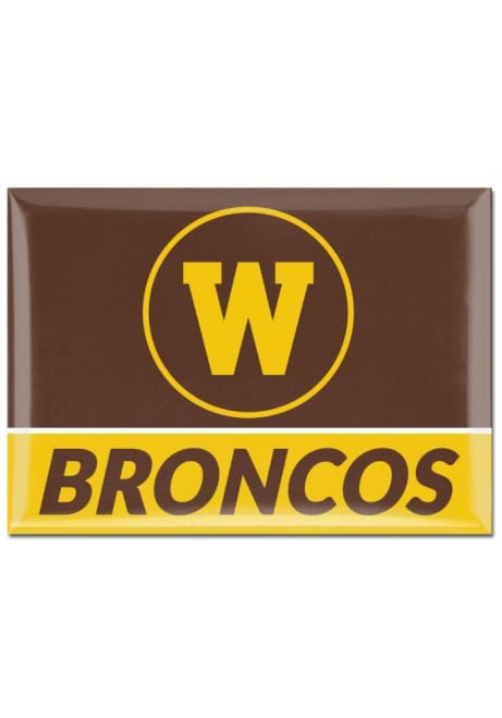 Brown  Western Michigan Broncos 2.5 x 3.5 Metal Magnet