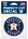 Houston Astros 4x4 inch Perfect Cut Auto Decal - Navy Blue
