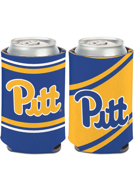 Blue Pitt Panthers 12oz Striped Can Cooler Coolie