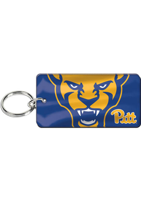 Blue Pitt Panthers Mascot Keychain